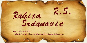 Rakita Srdanović vizit kartica